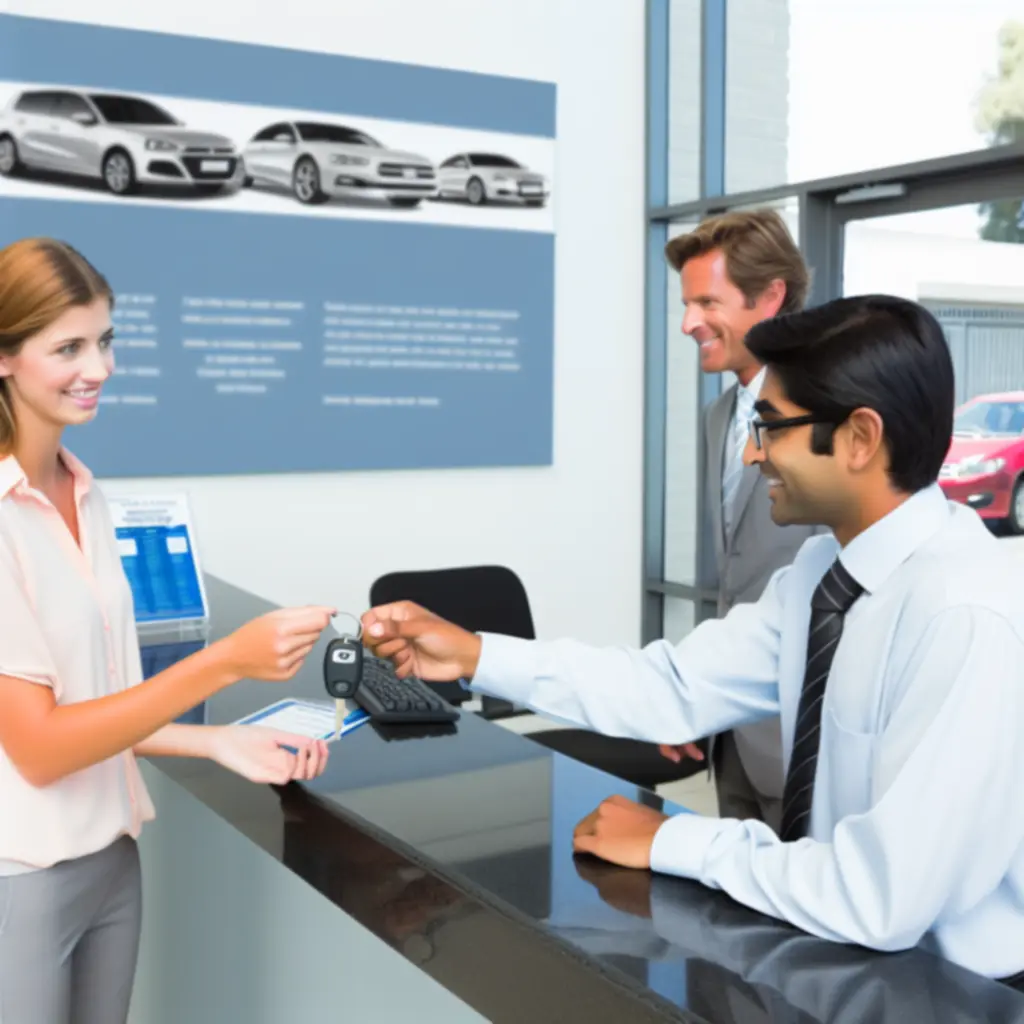 Customer dropping off a vehicle at Car Wish Best facility